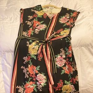 Anthropologie Midi Print Dress